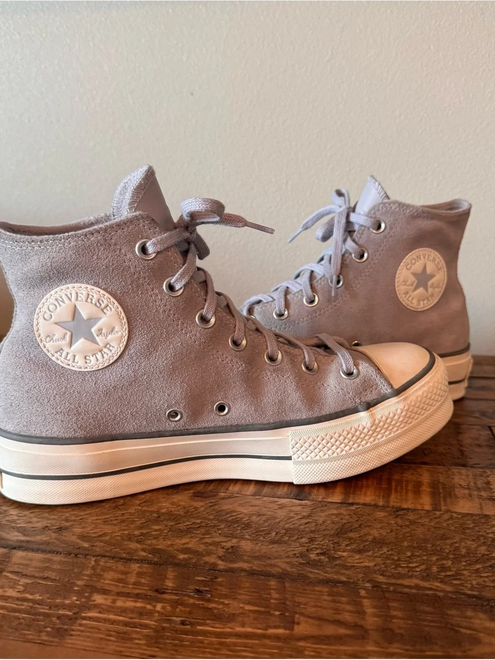 Women’s Converse Chuck Taylor All-Star High-Top Sneakers in Gravel/Iron Gray - Picture 7 of 14